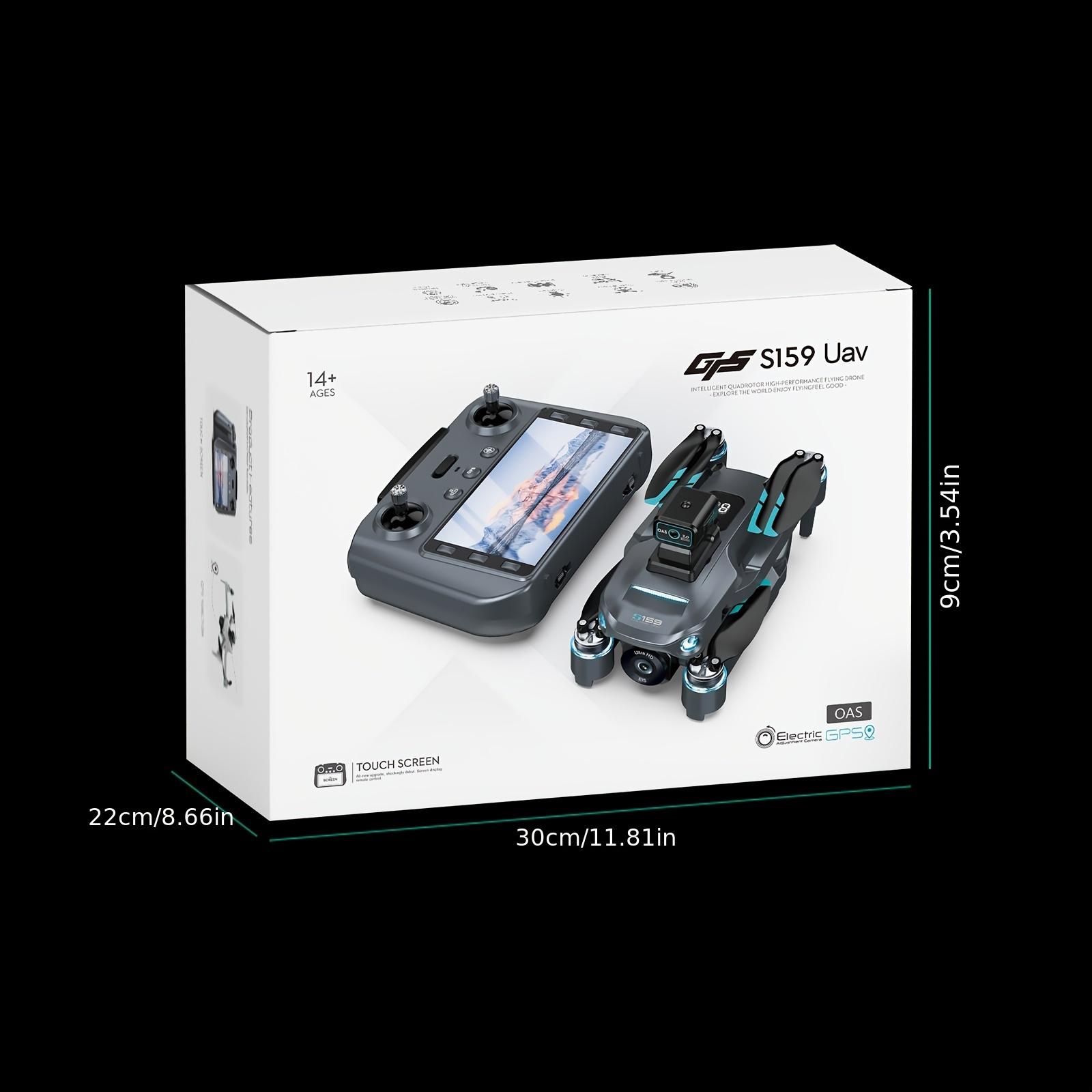 4K Camera Drone for Adults with GPS and 5G Remote Controller, 5.9" HD Screen, Obstacle Avoidance, One-Key Return, Optical Flow Mode, Brushless Motor FPV, Beginner Quadcopter with Dual Battery Set foldable takeoff altitude hold