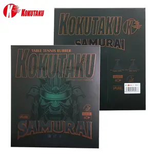 Kokutaku Samurai Table Tennis Rubber Set, 2-Pack, 2.2mm Thickness, 37 Degree Hardness, High Elasticity, Sticky Rubber for Arc Attack Style