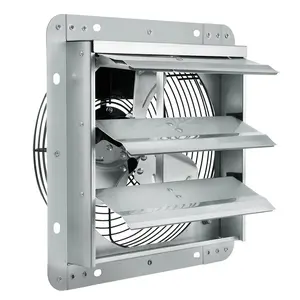 VEVOR 10'' Steel Durable Shutter Exhaust Fan, High-Speed 820 CFM Aluminum Wall Mount Attic Fan with AC-Motor, Ventilation & Cooling for Greenhouses, Garages, FCC Certified