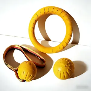 Pet dog toy, large dog interactive pull ring, dog training dog, bite-resistant grinding ball set, boredom artifact
