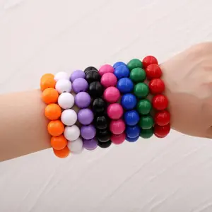 8PCS 18MM Bohemian Seed Bead Bracelet - Handmade Multicolor Beaded Accessory for Women |Adjustable Beaded Jewelry Gift Stretchable Bracelet for Her Gift