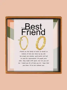 Women's Elegant Rhinestone Decorated Cross Design Ring Set, Exquisite Trendy Ring Set, Fashionable Jewelry for Women As Gift