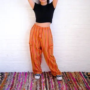 Cotton Cargo Pants, Boho Hippie Yoga Pants, Men/Women Trousers, Handmade Bohemian Baggy Pants, Plus Size Inclusive, Festival Multicolor Pants, Summer Pants, Harem Pants