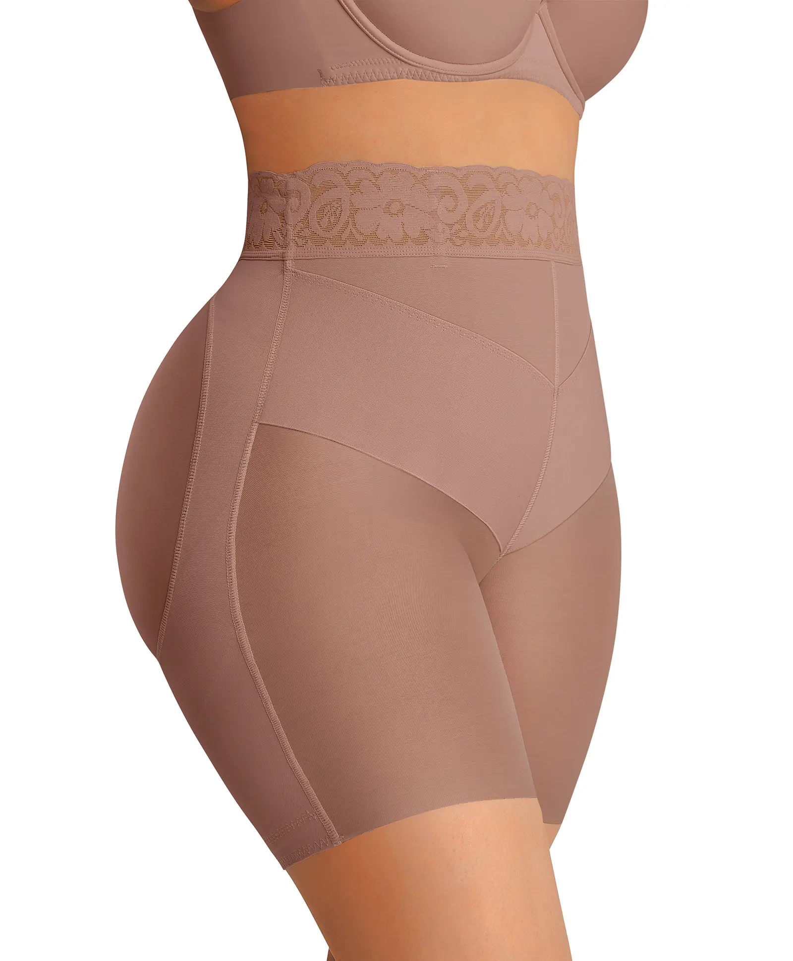 FeelinGirl Tummy Control Butt Lifting Seamless Shapewear Shorts For Women High Waisted Body Shaper Underwear Panty Smooth Under Dress Shapewear