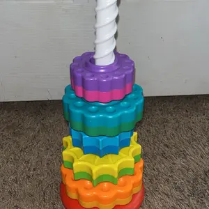 Rotating Tower Toy, 1 Set Early Education Color Recognition Toys, Parent-Child Interactive Game Toys, Educational Toy for Kids