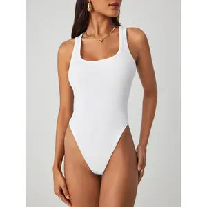 Cider [4 colors, size 2-6] Solid Square Neck Bodysuit