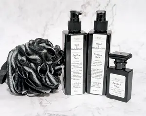 Trio Self-Care giftset for Men - Exfoliating Body Wash, Hydrating Lotion, Fragrant Mist - Great for Birthday or Father's day gift basket