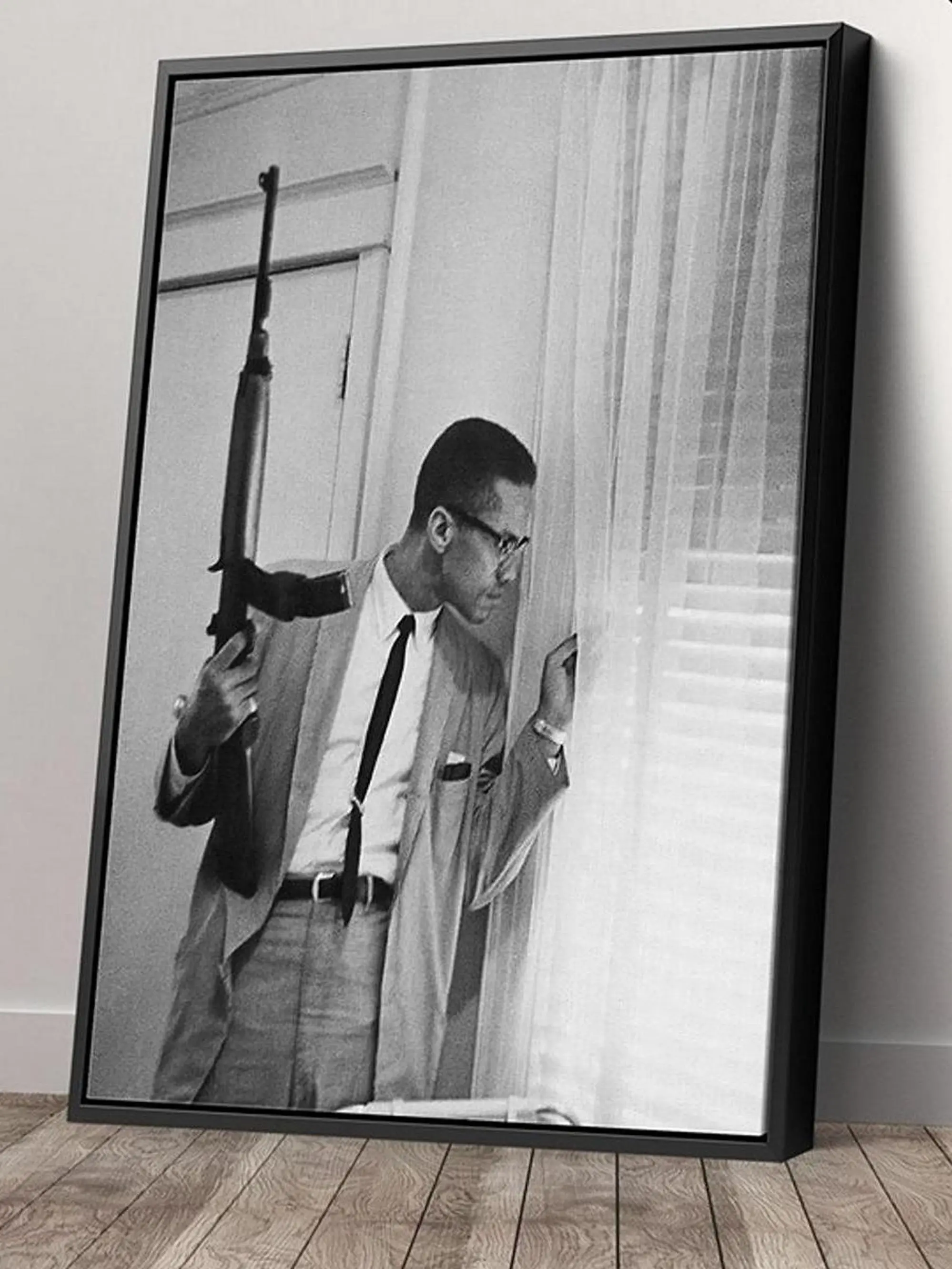 Poster Malcolm X Wall Art Print High Quality Easy To Hang No Frame Decor Lightweight Artwork