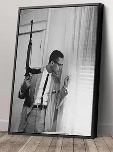 Poster Malcolm X Wall Art Print High Quality Easy To Hang No Frame Decor Lightweight Artwork