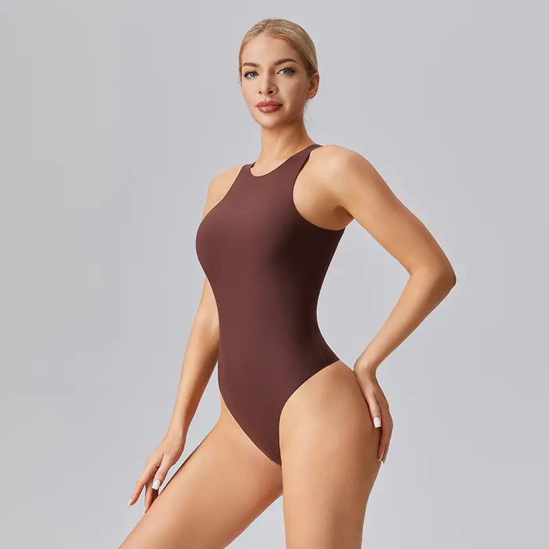 Women's Bodysuits Plus size Womenswear Underwear Crew Neck Sleeveless Tank or Long Sleeve Tummy Control Stretch Basic Shapewear Tops Thong Bodysuits Summer Outfits Minimalist Fashion Comfort Basic Shapewear Compression