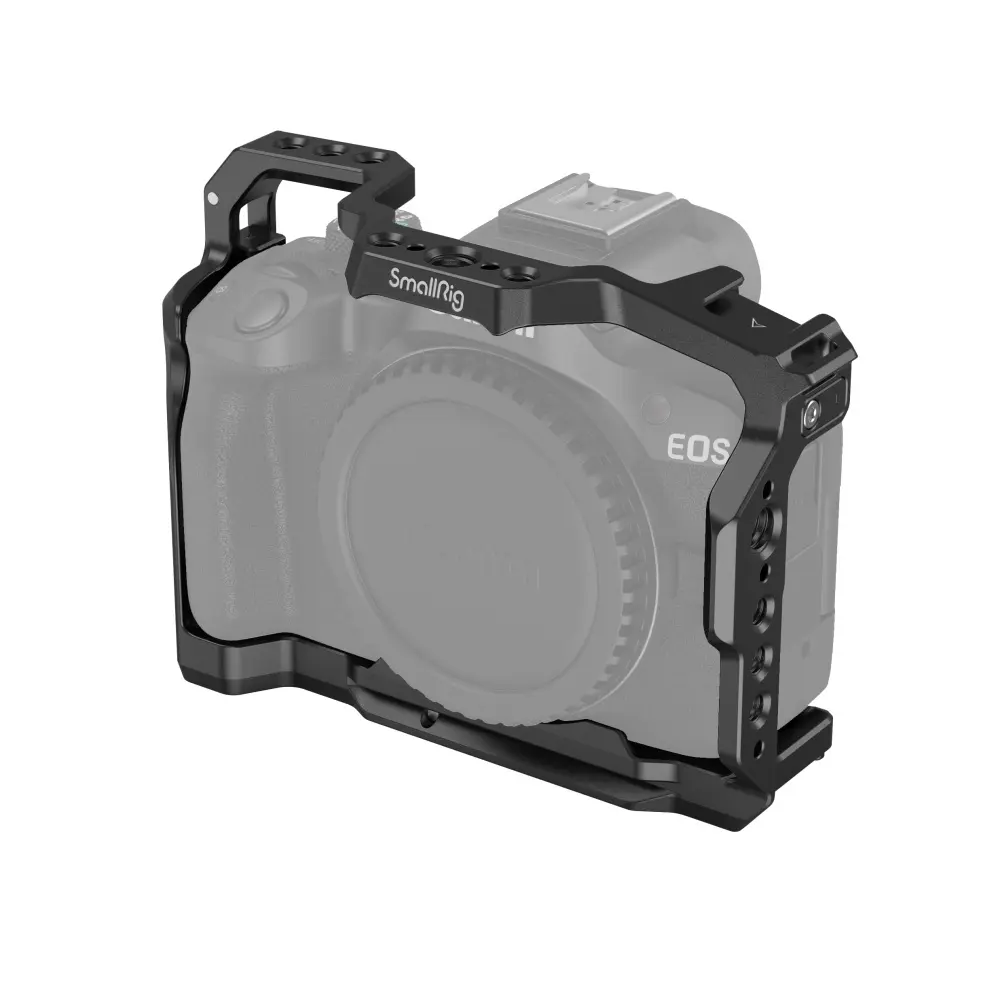 SmallRig R50 Cage for Canon R50 Camera, Aluminum Alloy with Quick Release Plate for Arca Stand, Cold Shoe, NATO Rail and Threaded Holes - 4214