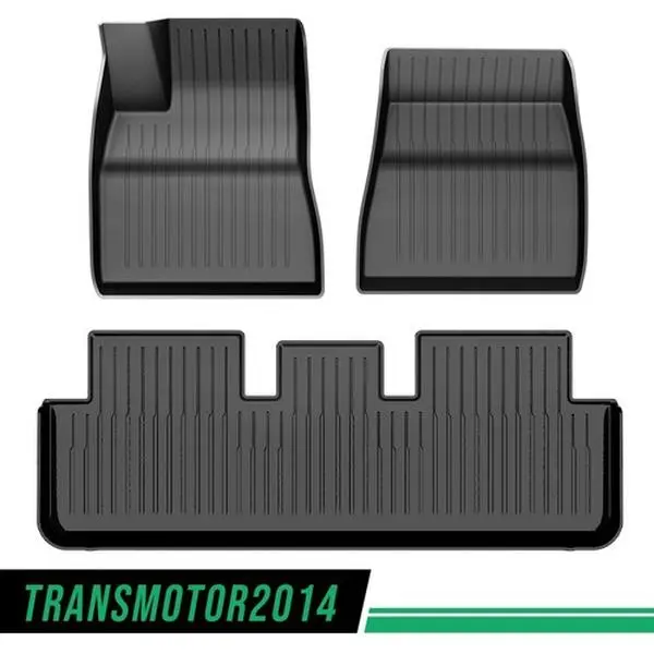 Motor Interior-TPE Floor Mats Fit For 2024-2025 Tesla Model 3 Protection Footwell Mats All-Weather NEW