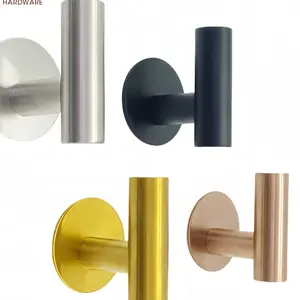 Round Single Hook for Bedroom and Bathroom No Punching Required Adhesive Hook for Strong and Seamless Use Available in Multiple Colors