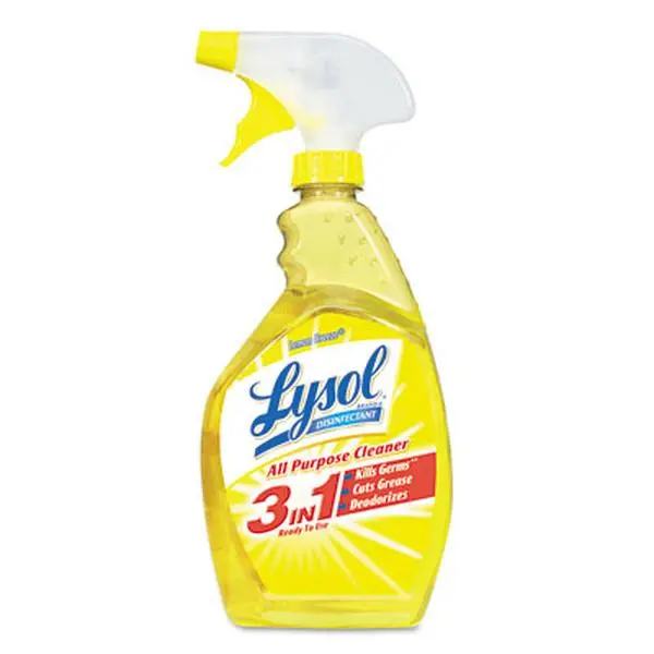 212 MAIN Lemon Surface Cleaner (Yellow Font) - Broad-Spectrum Disinfection, Antibacterial, Odour Control, Kills Germs Fast, 12-Pack 32oz Handheld Trigger Spray Bottles, Home Supplies Carton (75352CT)