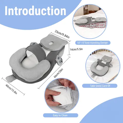PopLid 2-in-1 Feeding Support Mat - Detachable Wedge, Feeding Supplies