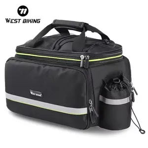 WEST BIKING New Foldable Waterproof Bike Bag MTB Road Bicycle Bag Large Capacity Travel Luggage Carrier Saddle Bike Seat Bag
