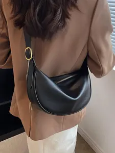 Women's Fashionable Solid Color Shoulder Bag, Casual Versatile Crossbody Bag for Daily Used, Trendy All-match Commuter Bag, Cross Body Bags