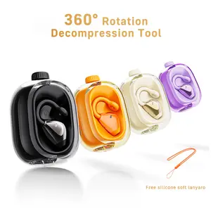 360° Rotation In-ear Ear Clips Wireless Earbuds, Bluetooth 6.0 High-definition call Earphones, 30h Super Long Battery Life Headphones with silicone soft lanyard, Suitable for work,sport, decompression tool