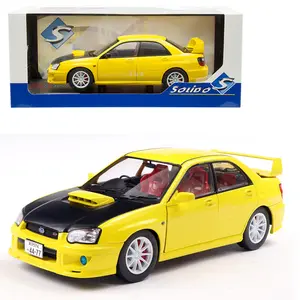 Solido 1:18 2003 Subaru Impreza WRX STI Solido Works Yellow Diecast Model Car