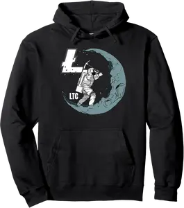 Litecoin Mining Crypto Moon Man Miner Currency Coin Logo Pullover Hoodie - Julianex Shop 73B09XKHJ1TJ