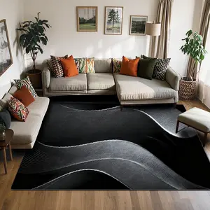 Stylish Exquisite Square Printed Velvet Carpet, Perfect Gift for Any Occasion, Versatile Decor for Home & Commercial Use, Multiple Sizes, Machine Washable, Soft & Non-shedding, Practical