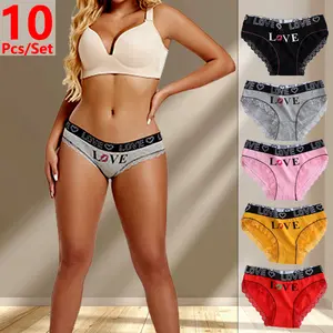 10-piece new fashionable, trendy, elegant, comfortable, breathable, soft, well-fitting, elastic and skin-friendly women's underwear for yoga, fitness, sports and home use