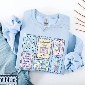 Surgical Tech Sweatshirt • Surgical Technologist Stamp Work Sweater • OR Tech Gift • Operating Room Tech Crewneck • Scrub Surg Tech Sweaters