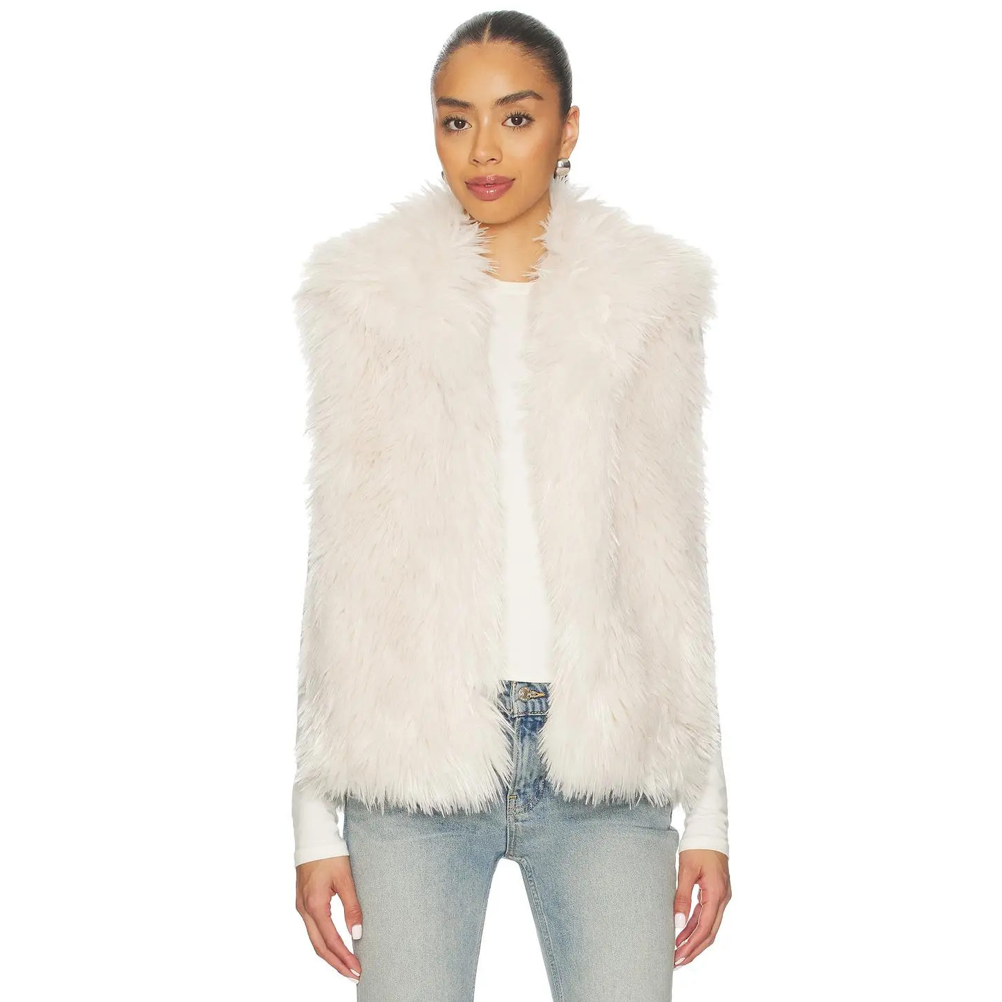 Adrienne Landau Imogen Vest in Whisper White