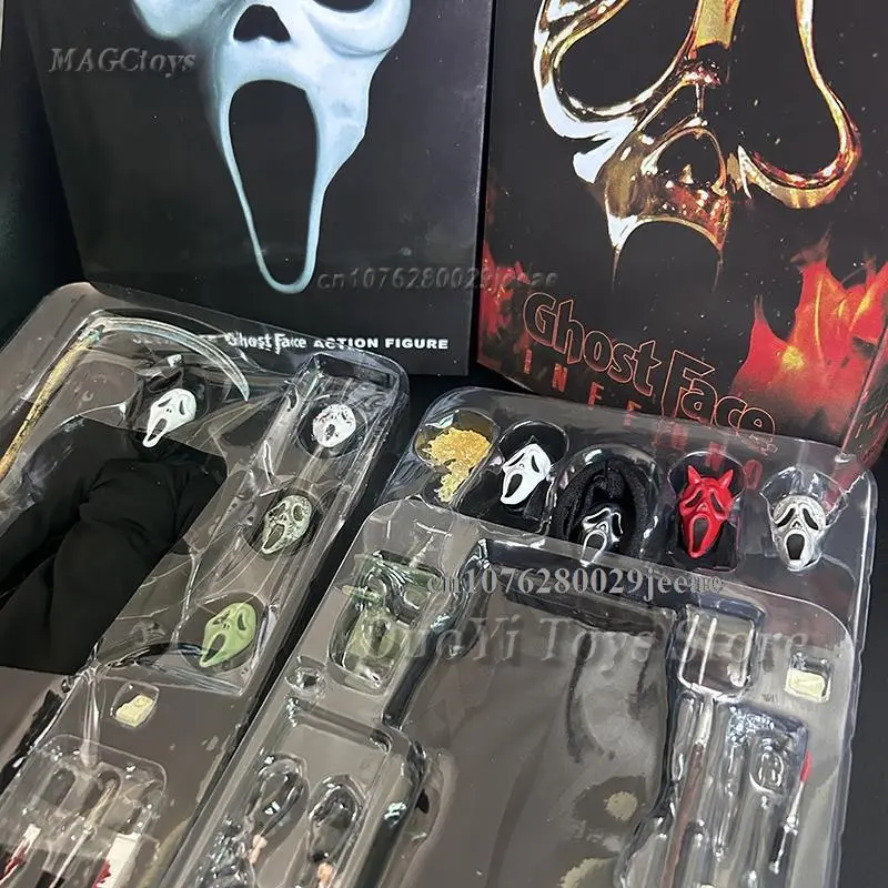 18CM NECA Scream Ghostface PVC Action Figure - PVC Material Art Toy, Exclusive Collectible Model Gift, Home Decor Ornament, New Condition Item for Drop Shipping
