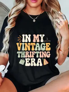 100% Cotton Unisex Retro In My Vintage Thrifting Era Vintage In My Era T-Shirt
