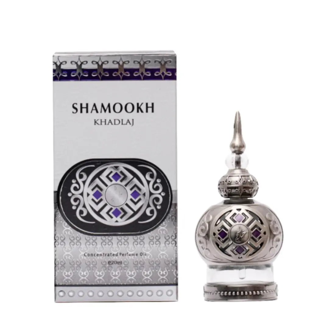 SHAMOOKH SILVER CONCENTRATED PERFUME OIL - 20ml (0.6Oz) BY KHADLAJ