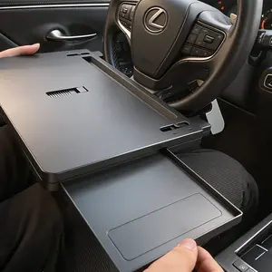 4-in-1  Steering Wheel Desk-Steering Wheel Tray Table with Seat Gap Filler Organizer Car Food Tray for Driver Car Desk for Laptop & Eating Tesla Model 3 Model Y Accessories Fits Most Vehicles Steering Wheels outdoorfun