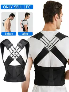 Adjustable Back Support Posture Corrector Belt, Waist and Shoulder Support Band, Improves Scoliosis, Relieves Back Pain, Fixes Rounded Shoulders