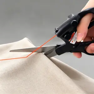Multifunctional Infrared Laser Scissors, Stainless Steel Laser Ray Positioning Cutter, Home Office Tailor Fabric Cutting Tool