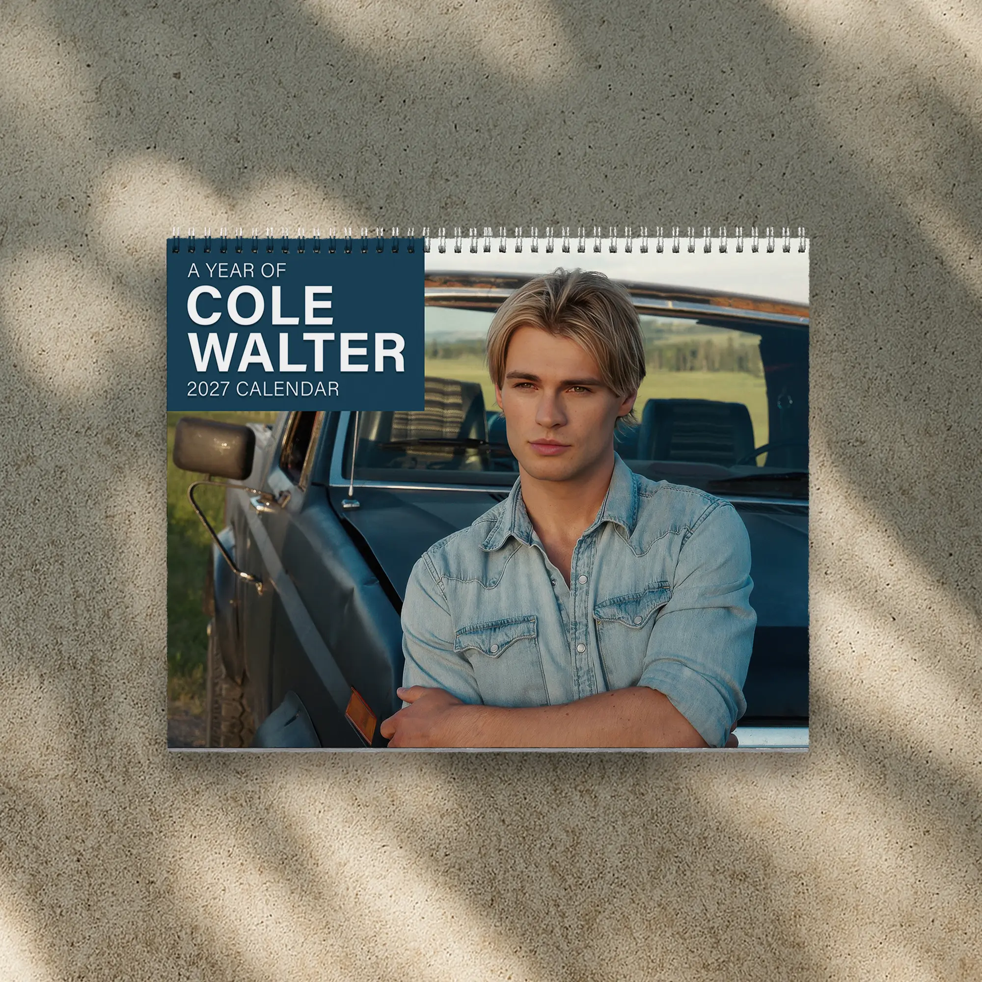 A Year Of Cole Walter 2027 Calendar - Merch For Fan, Movie Fan | Home Decor, Office Decor - Fan Gift, New Year Fan Gift, Unique Holiday Gift