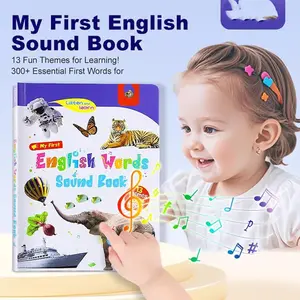 My First English Sound Toy 470+ Words 21 Themes Fun Word Game Press to Learn Phonics Alphabet Learning Chart for Early Language Development