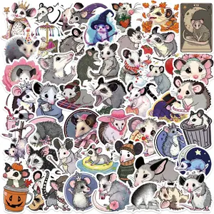 50 Possum Stickers Cute Kawaii