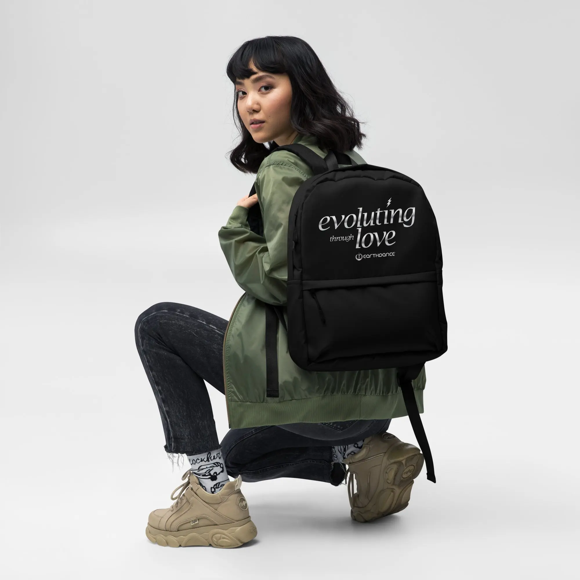 Evoluting Through Love Backpack