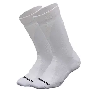 Coppsox 2.0 Crew Copper Infused White Athletic Unisex Cooling Socks- Designed to Cool Foot, Reduce Odor, Sweat, Kill Bacteria & Enhance Blood Circulation