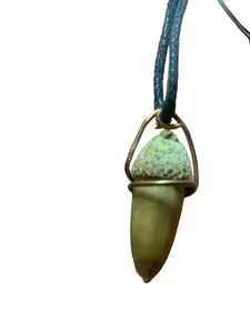 Natural acorn necklace/choker-jewelry-accessories women-non tarnish jewelry-women- organic hemp cord - 18” long