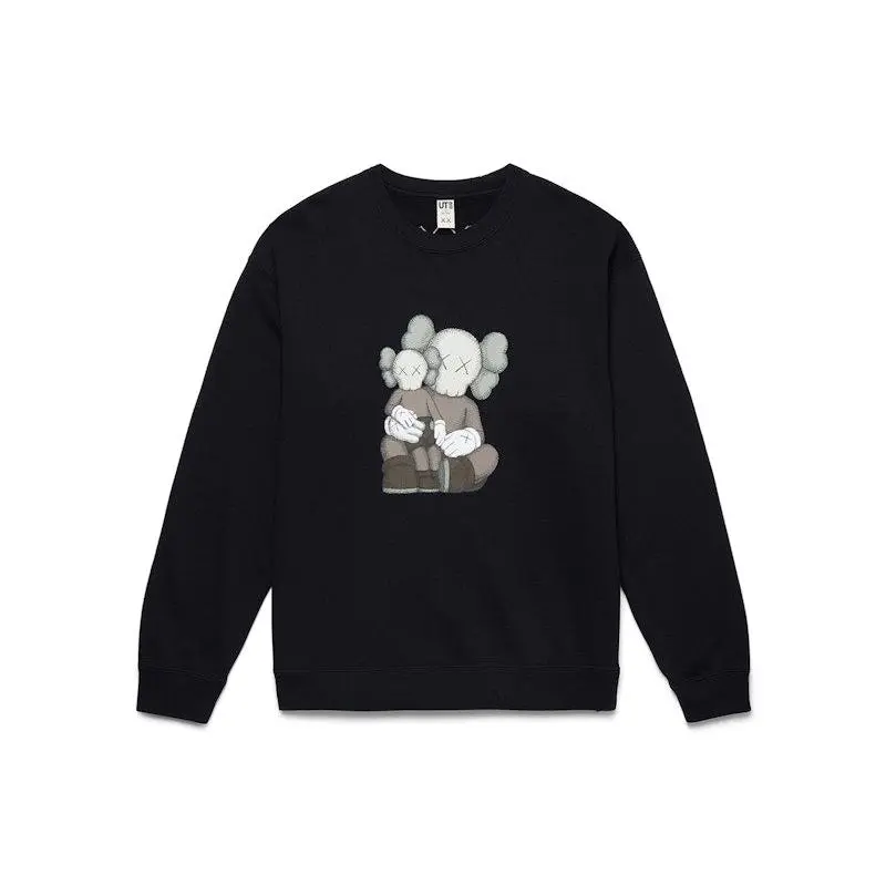 KAWS Unisex x Uniqlo Longsleeve Sweatshirt (US Sizing) Black, from StockX KAWS Unisex x Uniqlo Longsleeve Sweatshirt (US Sizing) Black, from StockX