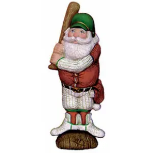 Baseball Player Christmas Santa Unpainted Ceramic Bisque