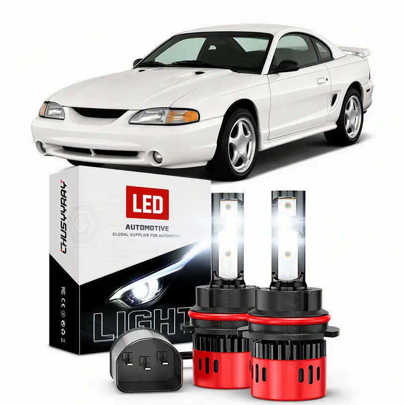 For Ford Mustang Gt Svt Cobra 1994-2004 9007 LED Headlight High Low Beam Bulbs Vehicle Led Super Bright Led