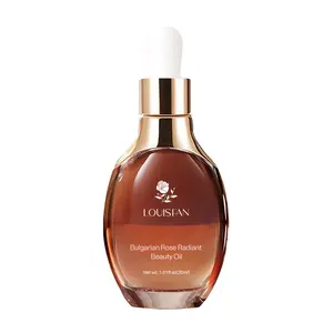 Louisfan Bulgarian Rose Radiant Beauty Oil Infused with 100% Natural Plant Extract Gentle Non-Irritating for All Skin Types 30ml