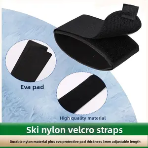 Outdoor ski straps Velcro pads Adjustable snowboard straps Nylon straps