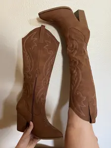 Frankie Cowgirl Boots - Tan