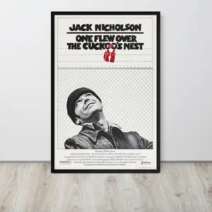 One Flew Over the Cuckoo's Nest (1975) Vintage Movie Poster