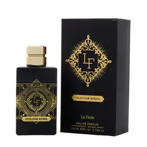 Khadlaj La Fede Oud for Kings for Men Eau de Parfum Spray, 2.7 Ounce