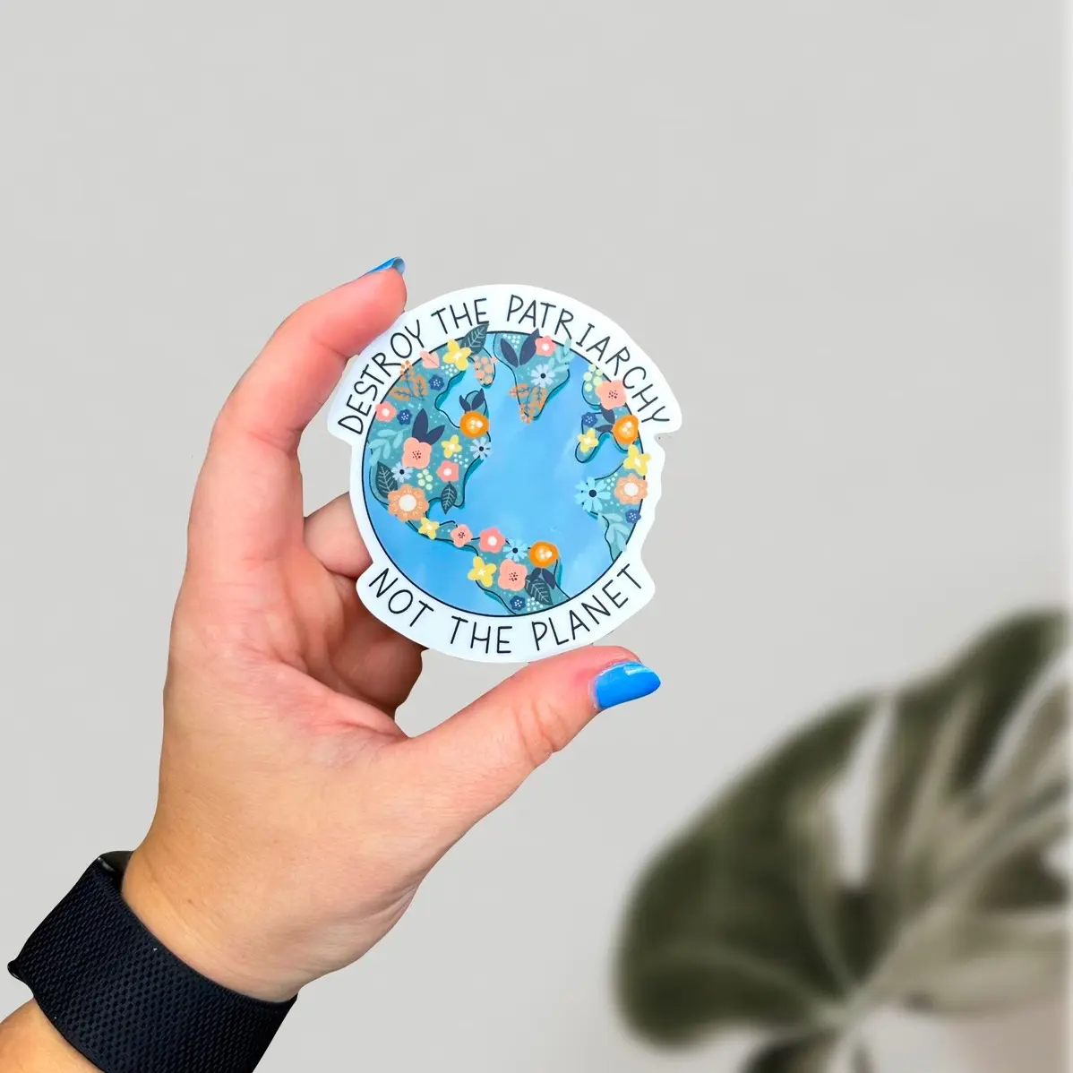 Destroy the Patriarchy Not The Planet / Feminist Sticker / Protect The Environment Sticker / Womens Rights Sticker / Social Justice Sticker