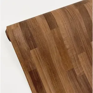 Peel and Stick PVC Wood Grain Floor Tiles Self Adhesive Waterproof Thickened Non Slip Floor Stickers for Home Kitchen Bedroom Bathroom DIY Flooring
